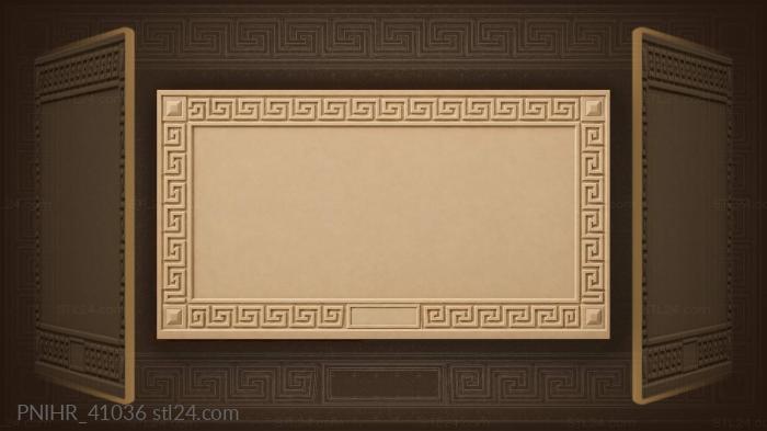 Greek key with philosophical inscription 3d STL model