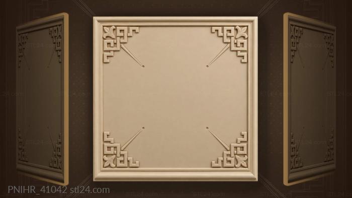 Ancient keywork corners geometric meander 3d STL model