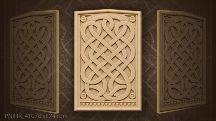 Celtic knot endless weave pattern 3d STL model