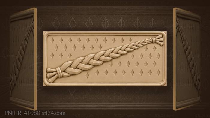 Braided rope ascending diagonal design 3d STL model
