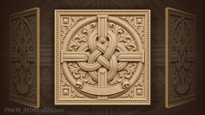 Celtic knot four directions journey 3d STL model