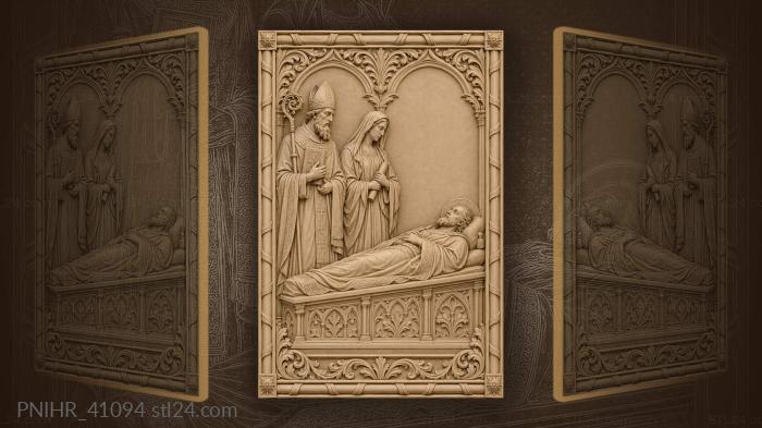 Lamentation over the deceased saint 3d STL model