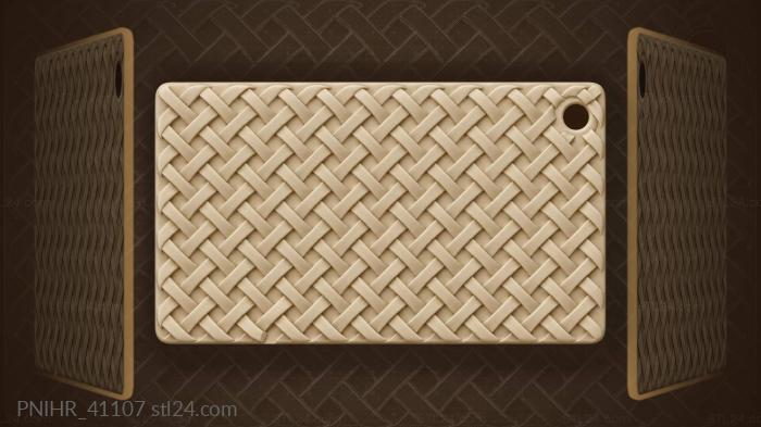Woven texture endless net design 3d STL model