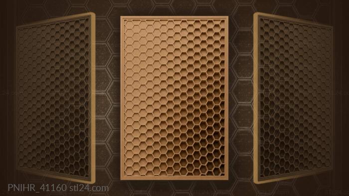 Hexagonal hive depth variation 3d STL model
