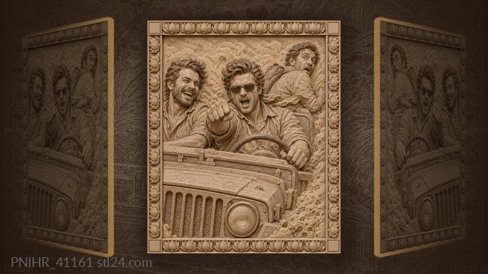 Clenched fist in the speeding car 3d STL model