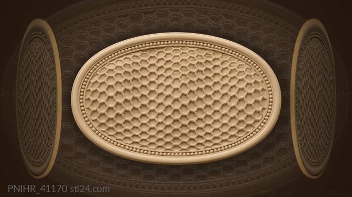 Scroll unfurls beneath rolling hive cells 3d STL model