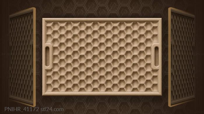 Faceted cells geometric lattice design 3d STL model