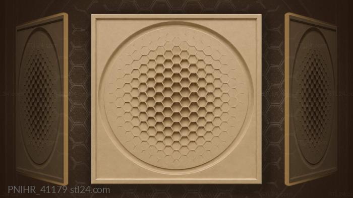 Honeycomb fading to distant traces 3d STL model