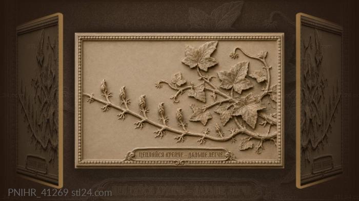 Ivy advances as loose tendril lifts 3d STL model