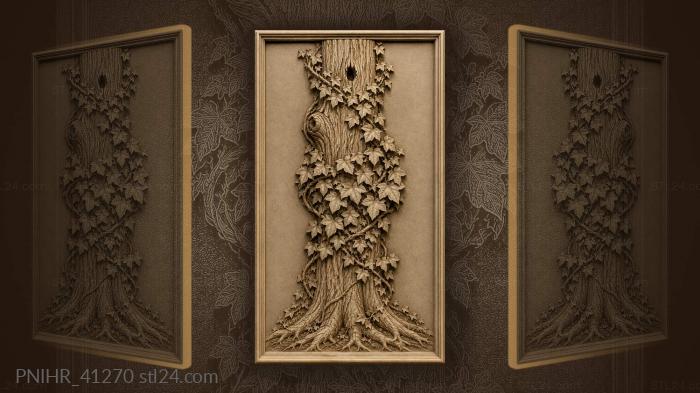 Climbing ivy around old tree 3d STL model