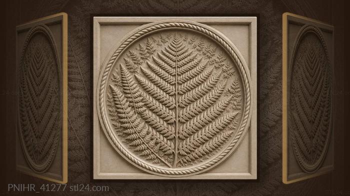 Unfurling fern delicate botanical beauty 3d STL model