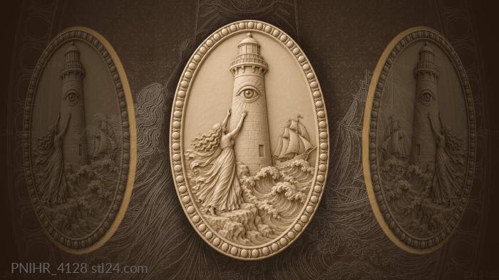 Lighthouse beacon guiding lost souls 3d STL model