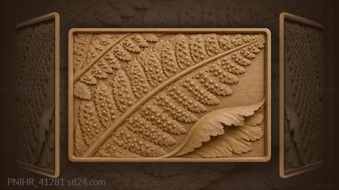Unfolding fern delicate spore details 3d STL model