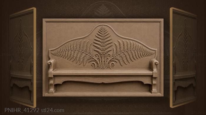Three fronds climb toward separate ends 3d STL model