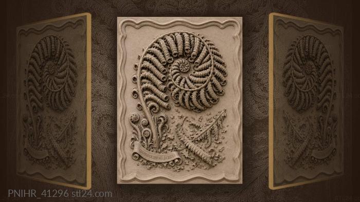 Fern gathers its broken fronds inward 3d STL model