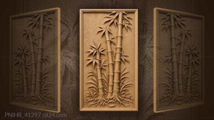 Rising bamboo graceful stems growth 3d STL model