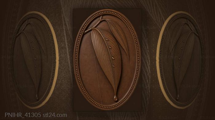 Dewdrop on bamboo leaf elegance 3d STL model