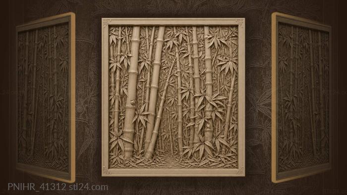 Bamboo thicket opens a narrow path 3d STL model