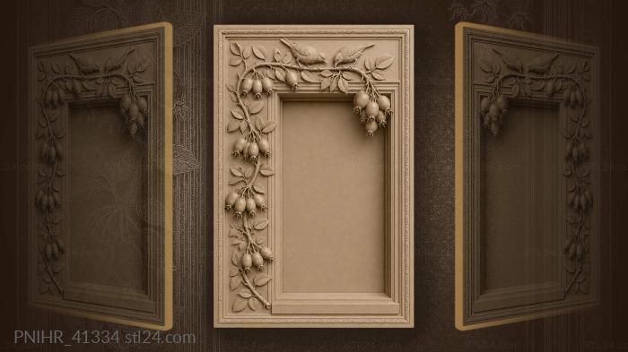 Songbirds gather where rose hips weigh branches 3d STL model