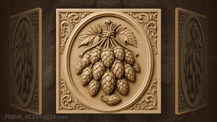 Hops harvest abundant golden bounty 3d STL model