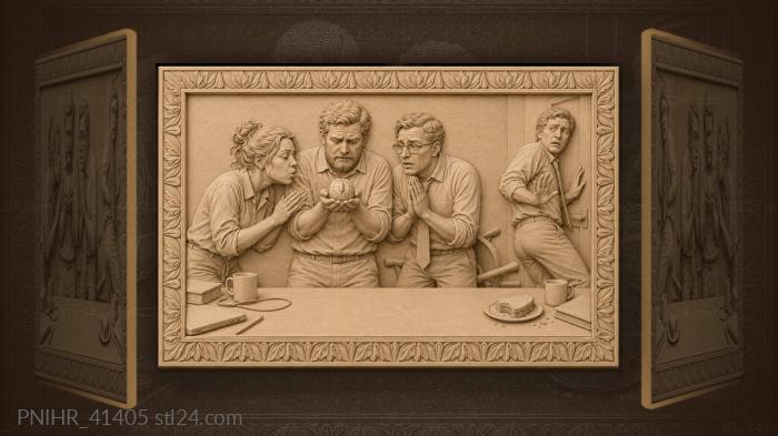 Deadline pressure office teamwork stress 3d STL model