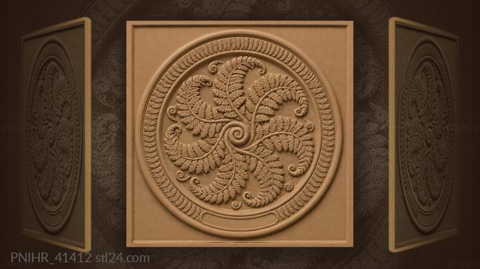 Fern spiral unfolding delicate beauty 3d STL model