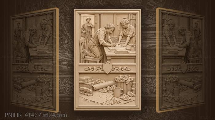 Courier rushes editor through final correction 3d STL model