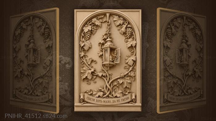 Lantern swings among grape vines 3d STL model