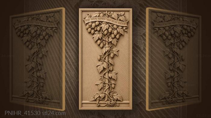 Hopping bine porch window surround 3d STL model