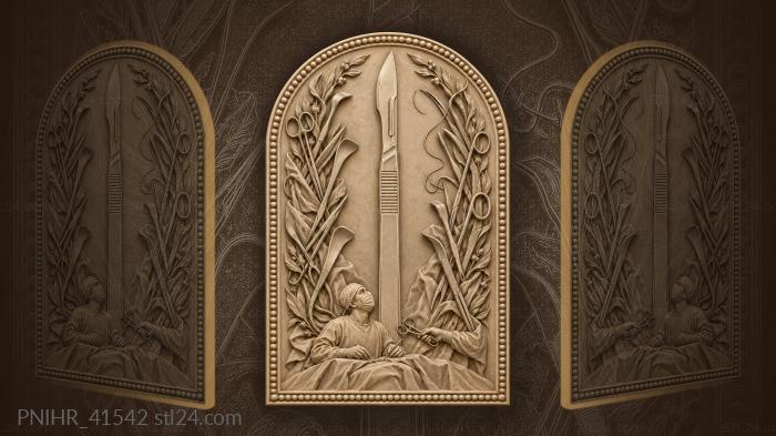 Scalpel triumph surgical instruments wreath 3d STL model