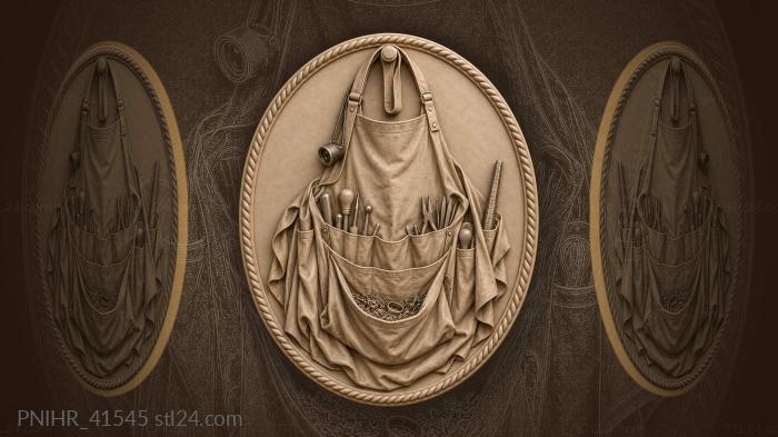Jeweler’s apron tools and filings 3d STL model