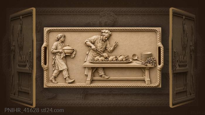 Preparing a feast for guests 3d STL model