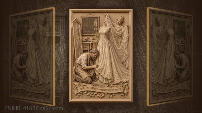 Wedding dress fitting tailor’s workshop 3d STL model