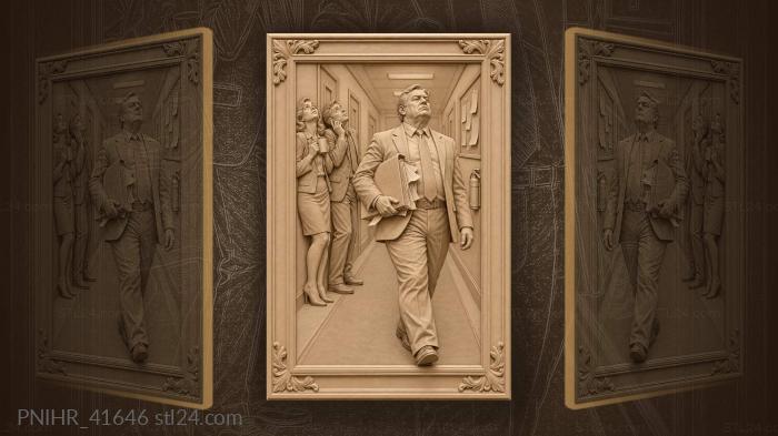 Boss on the move paperwork chaos 3d STL model
