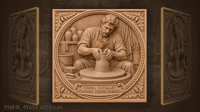 Clay listens only to patient hands 3d STL model