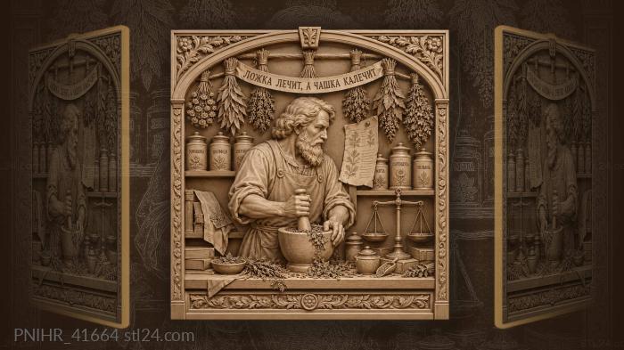 Ancient recipe guides apothecary through dosage 3d STL model