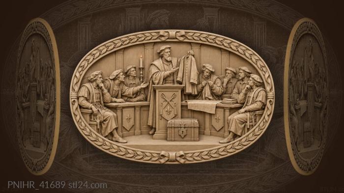 Tailors guild meeting lively gathering 3d STL model