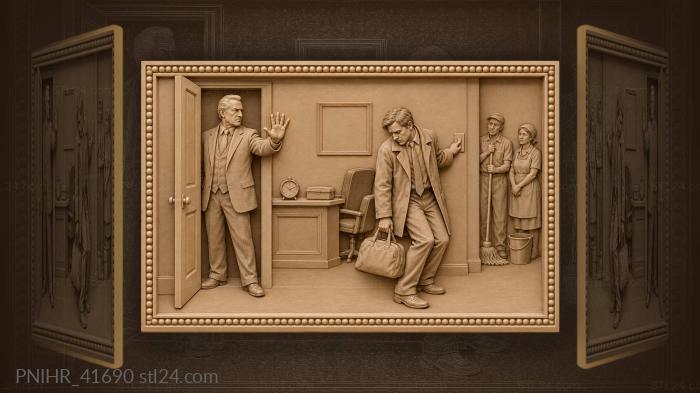 Dismissal at the office doorway 3d STL model