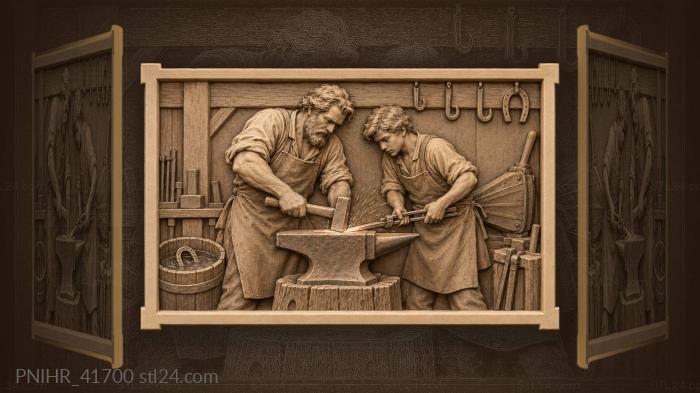 Sparks flying off the anvil horn 3d STL model