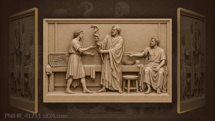Healing hands ancient medical knowledge 3d STL model