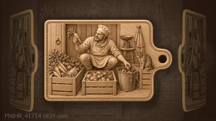 Kitchen harvest morning delivery sorting 3d STL model