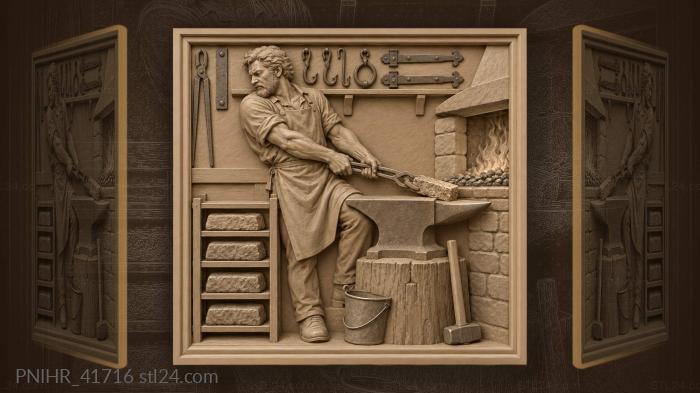 Rough ingot eased from the coals 3d STL model