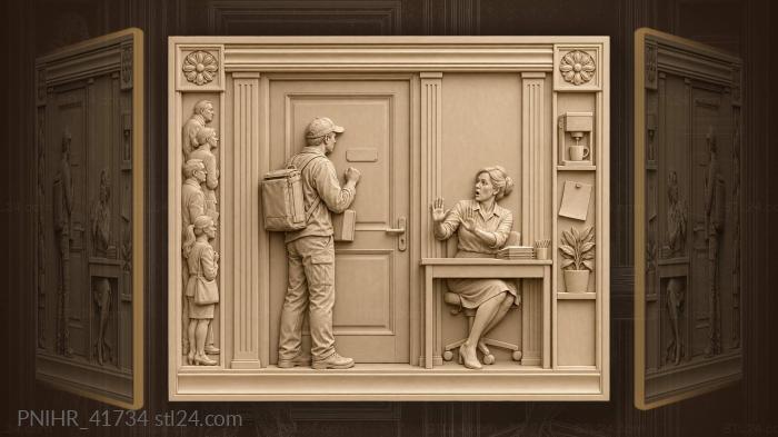 Office standoff courier denied entry 3d STL model