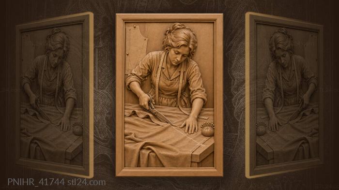 Tailor running shears along chalk line 3d STL model