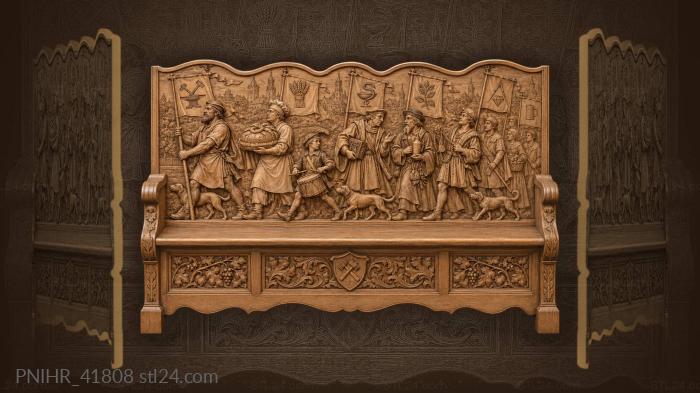 Guilds procession ancient craft traditions 3d STL model