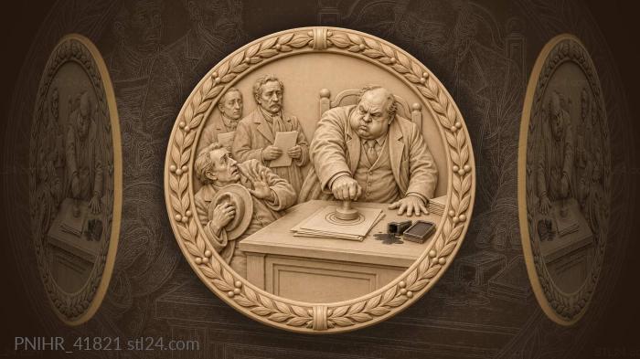 Bureaucratic approval weighty decision making 3d STL model