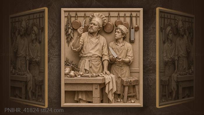 Apprentice offers the cook a new blade 3d STL model