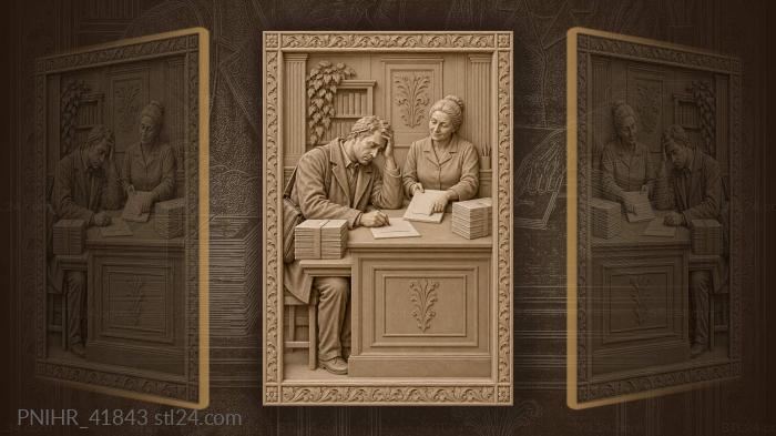 Weary traveler endless registration desk 3d STL model