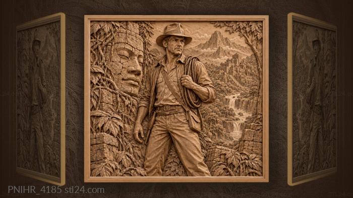 Leather whip over his shoulder 3d STL model