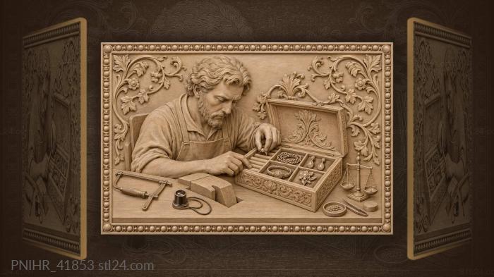 Jeweler’s workshop precious jewelry collection 3d STL model